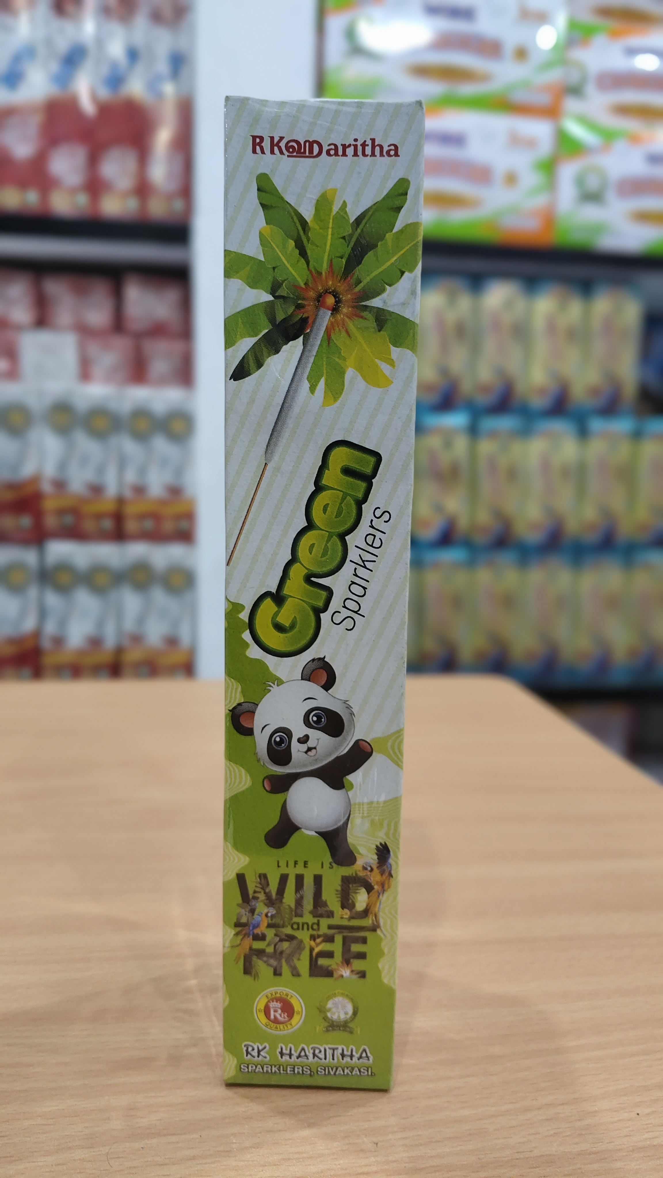 15cm Green Sparkler (10 Pcs)